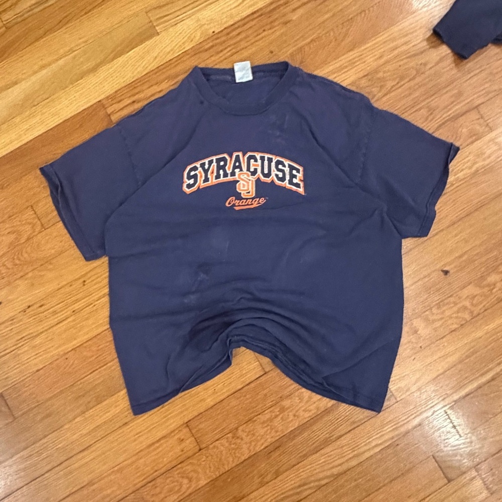 Delta Syracuse Kids Tee in Navy and Orange